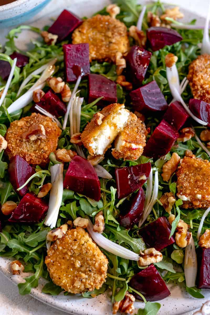 Easy Crispy Goat Cheese Beet Salad for Quick Weeknights